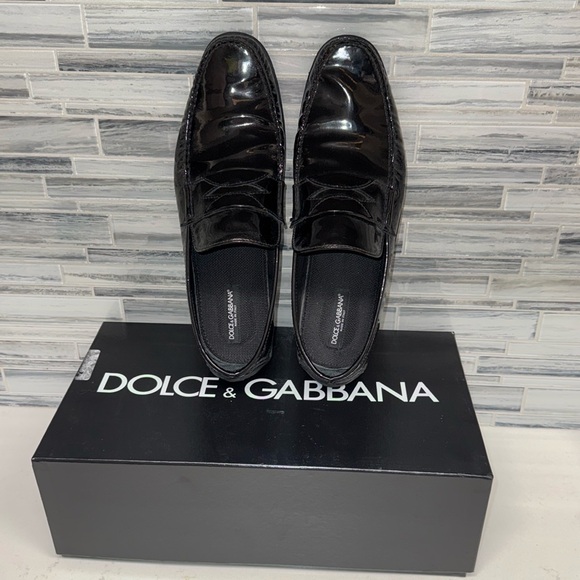 🖤 Dolce& Gabbana Black Patent Leather Drivers
